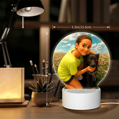 Luce Notturna Acrilica Personalizzata con Foto – Il Regalo Perfetto