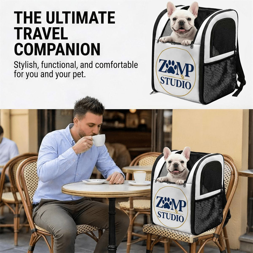 Zaino Trasportino Personalizzato per Animali – Ventilato e Confortevole